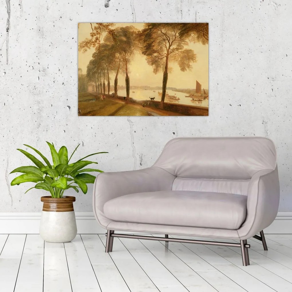 Tablou pe sticlă - Joseph Mallord William Turner, Mortlake Terrace, reproducere (70x50 cm)