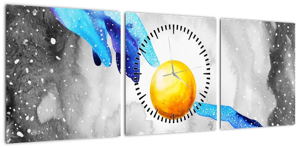 Tablou - Conexiune (cu ceas) (90x30 cm)