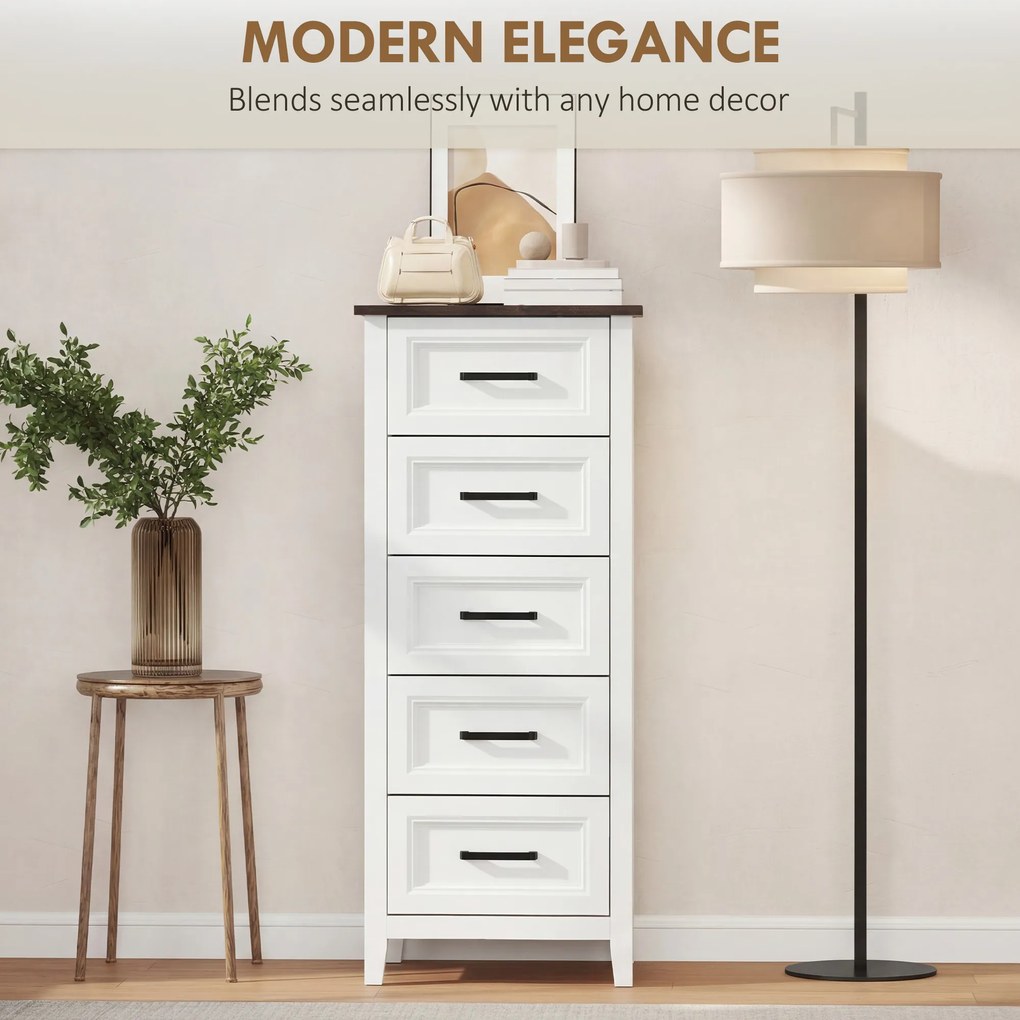 HOMCOM comodă înaltă și îngustă | Aosom Romania