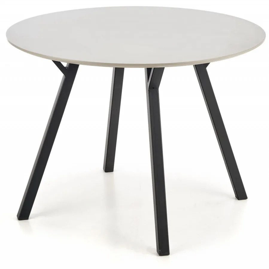 Masa rotunda Balrog gri deschis - d100xh74 cm