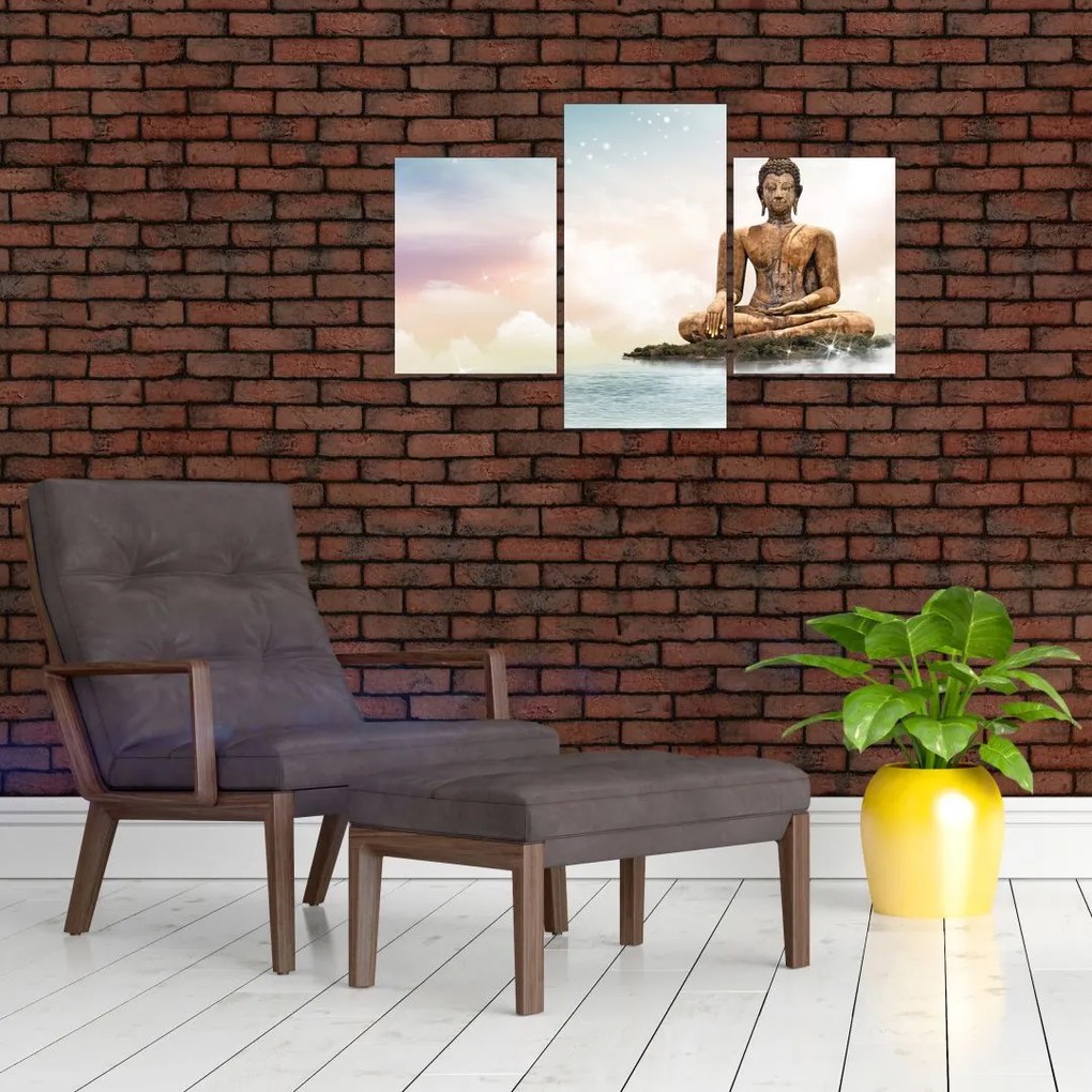 Tablou - Buddha care supraveghează pământul (90x60 cm)