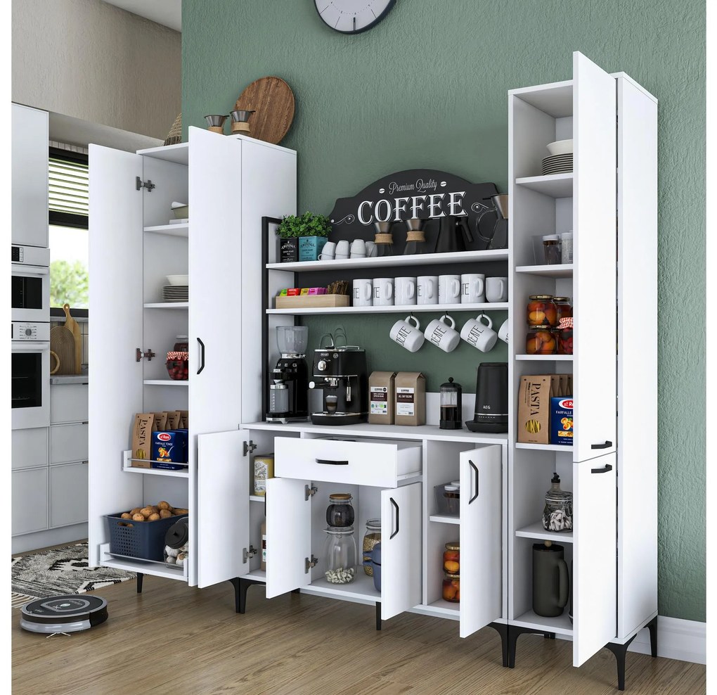 Set dulapuri bucătărie Jenaretta 50 (alb + negru). 1107099