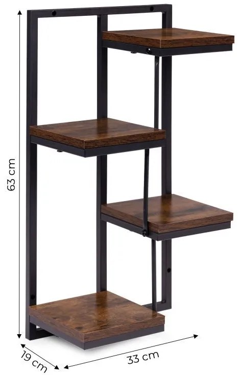 Raft suspendat pentru flori - 4 rafturi