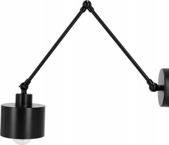 Aplica de perete 1xE27/20W/230V neagră