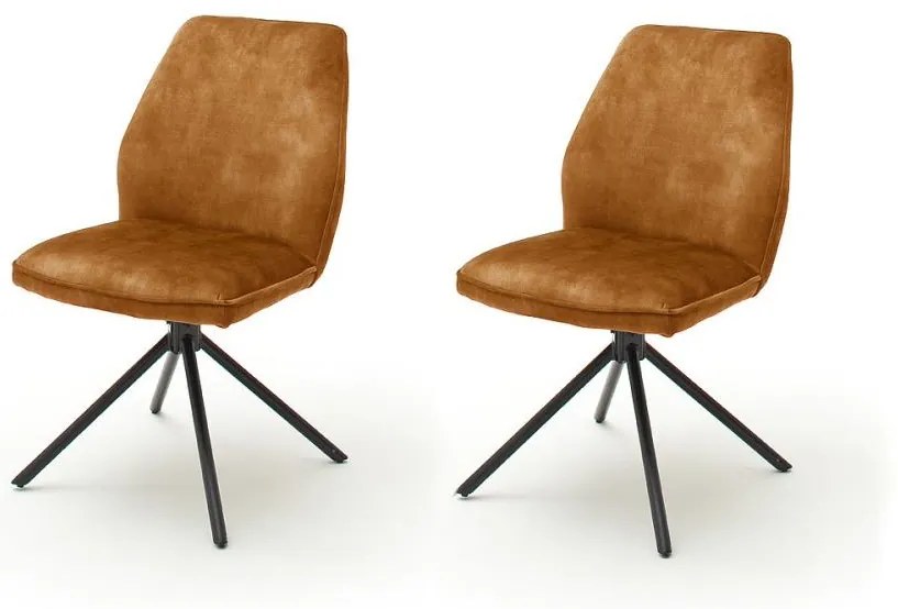 Set 2 scaune de masă NEXORO, portocalii