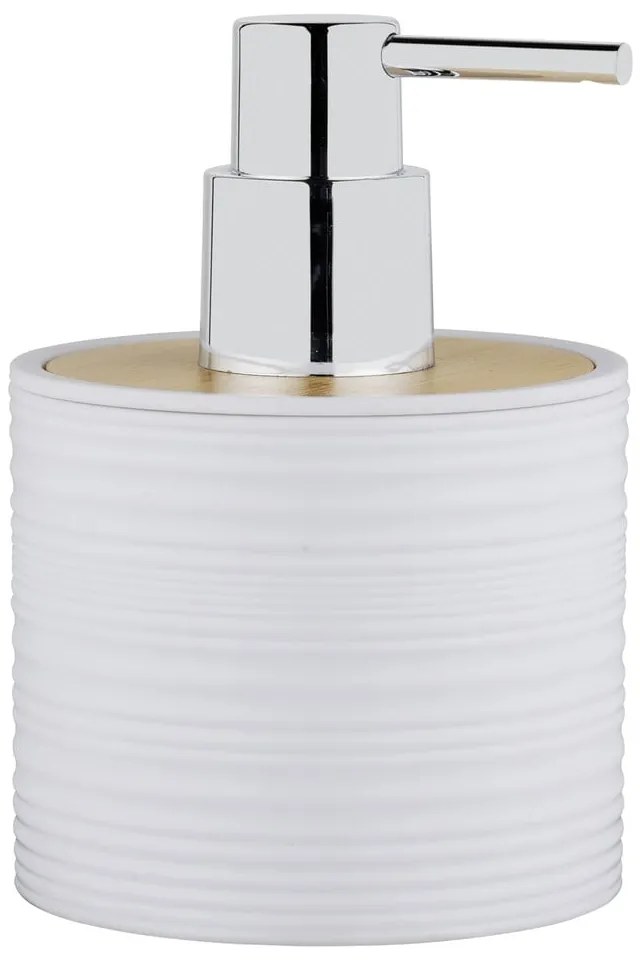 Dozator de săpun lichid alb din plastic 350 ml Lyon – Allstar