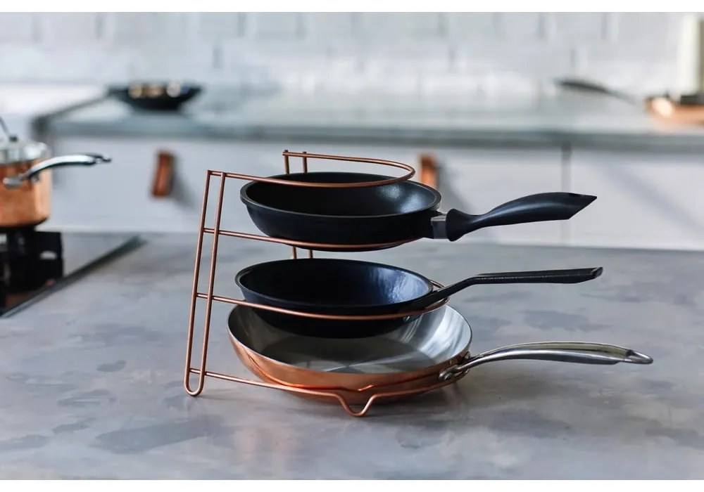 Suport pentru tigăi Metaltex, arămiu