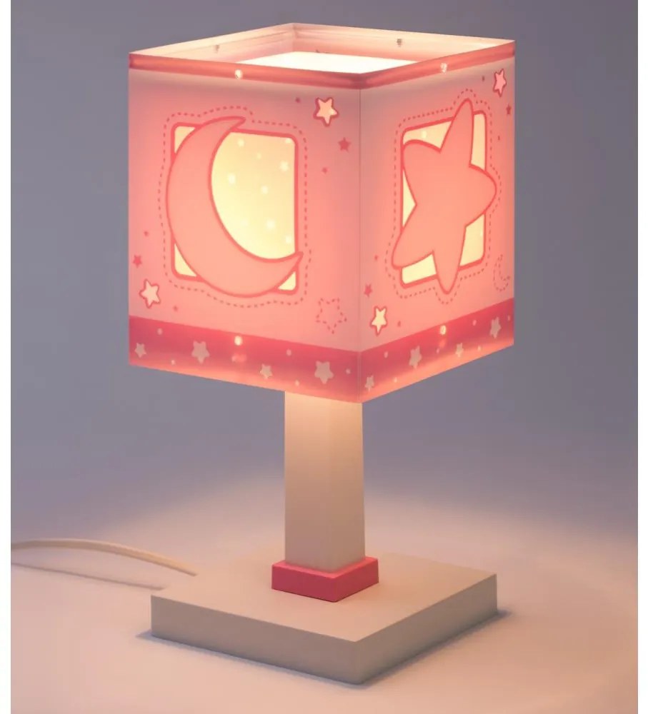 Dalber MOONLIGHT 63231NS - Lampă de noptieră LED pentru copii, 1xG4/4W/230V, roz