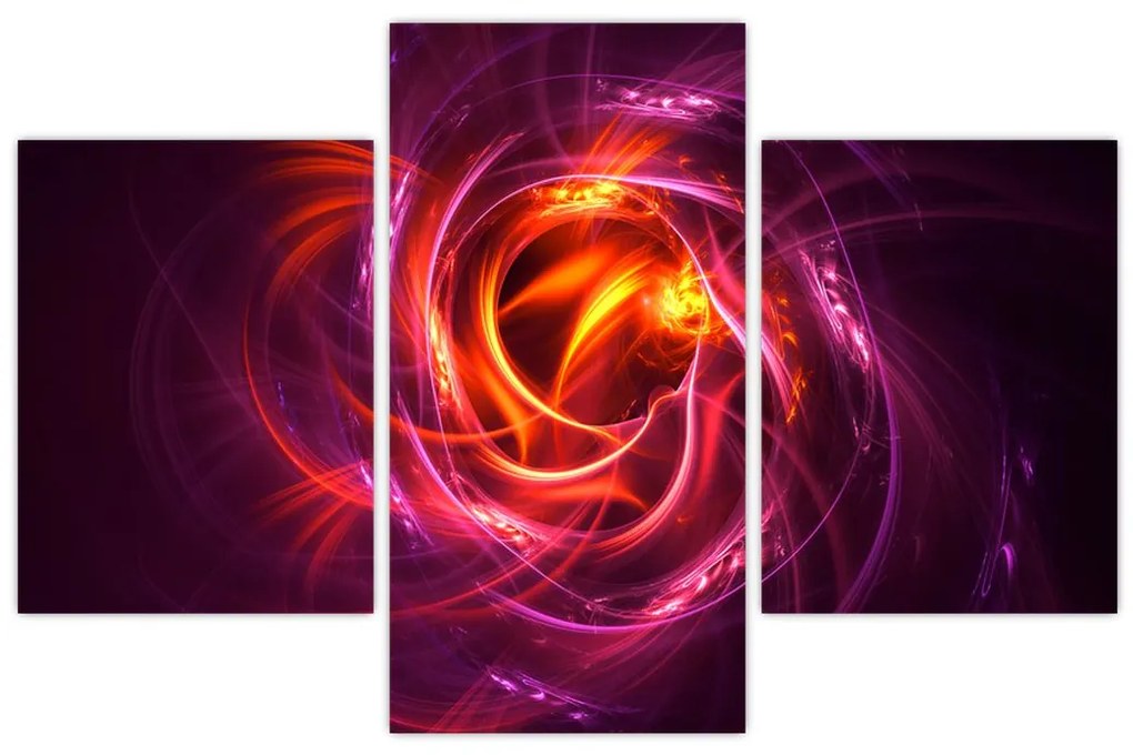 Tabloul cu abstracțiune modernă care luminează (90x60 cm)