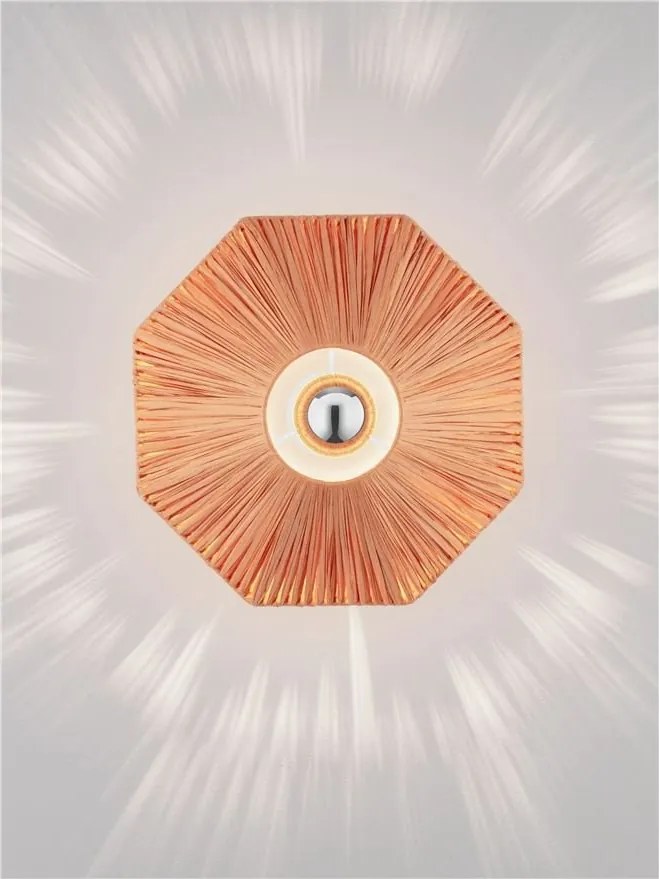 Aplica de perete cu design texturat ELVIO caramiziu 30cm