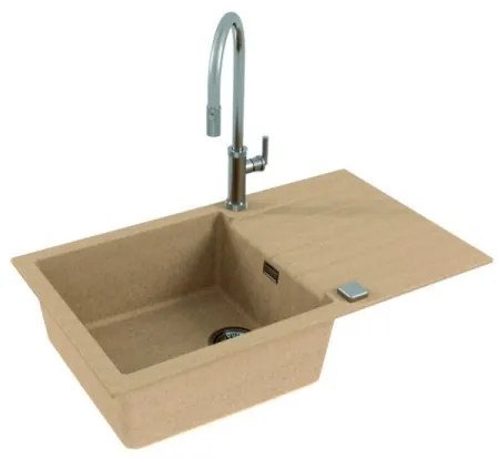 Chiuvetă de bucătărie ALVEUS 1132029 CADIT 86x50 cm bej
