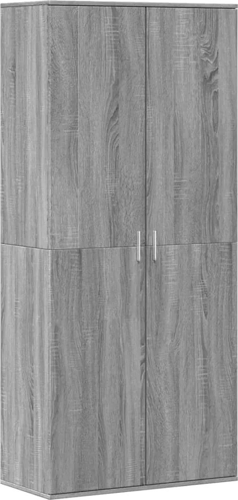 vidaXL Pantofar, gri sonoma, 80x39x178 cm, lemn prelucrat