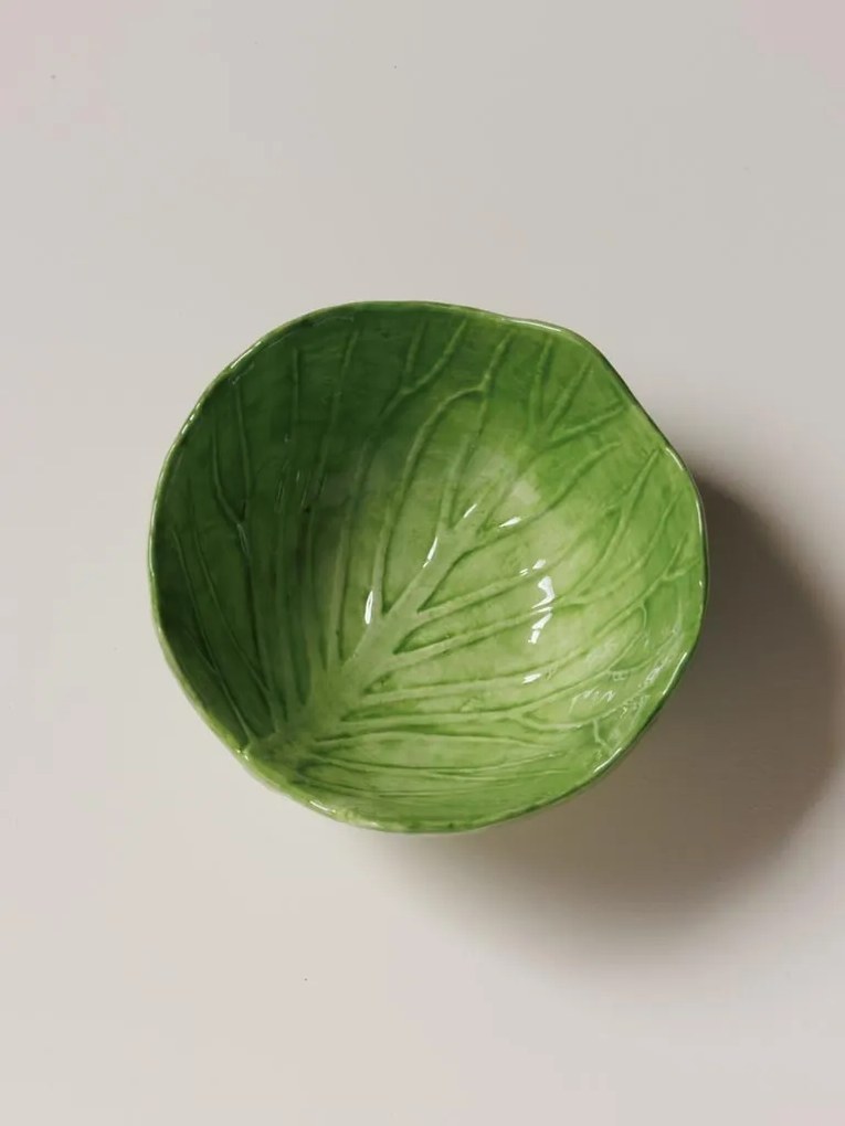 Bol din ceramica, in forma de salata, Lettuce