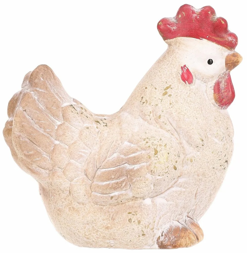 Decor ceramic Hen, 15 x 7 x 12 cm