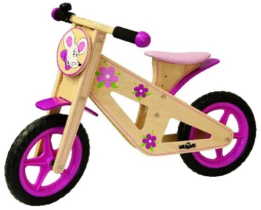 Bicicleta de antrenament din lemn WOODY 91308