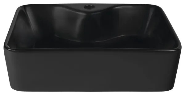 Sapho - Lavoar pentru blat BALENA 48x37 cm, negru mat