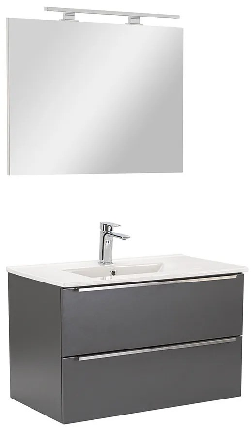 Mobilier complet de baie Vario Trim 80 antracit-antracit