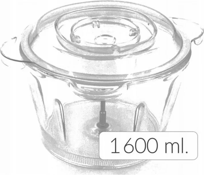 Tocator electric ZILAN ZLN3888 - 300W, bol sticla 1.6L, 4 lame inox, 2 trepte + pulse