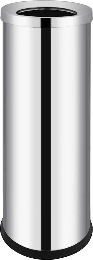 vidaXL Coș de gunoi pentru hotel, 32 L, oțel inoxidabil
