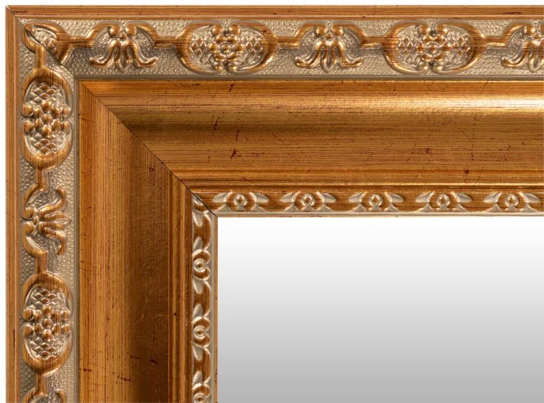 Oglinda dreptunghiulara cu rama din polistiren bronz Sirius, 146,7cm (L) x 46.7cm (L) x 3cm (H)