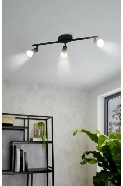 Spot LED Eglo 32431 BUZZ-LED 3xGU10/2,8W/230V 3000K negru