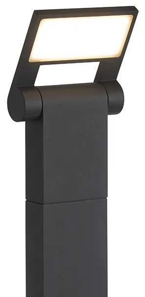 Stâlp modern pentru exterior antracit 60 cm cu LED IP54 - Zane
