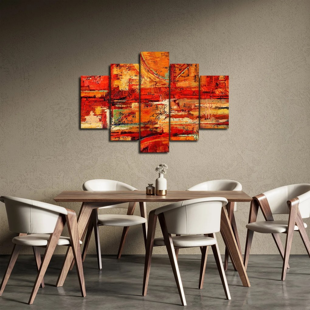 Tablou cu pictură pe pereți (150x105 cm)