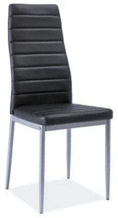 Scaun de sufragerie Harold (Negru + Aluminiu). 1050212