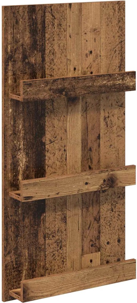 vidaXL Raft pentru reviste Lemn vechi 51 x 11 x 102 cm Lemn compozit