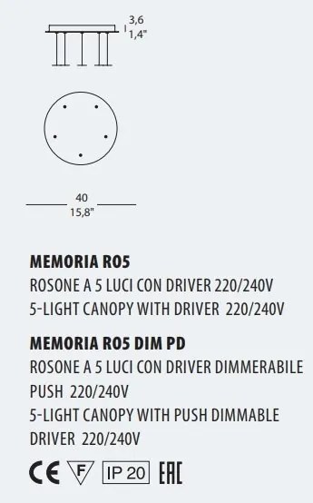 Lustra cu 5 pendule LED design Art Deco MEMORIA