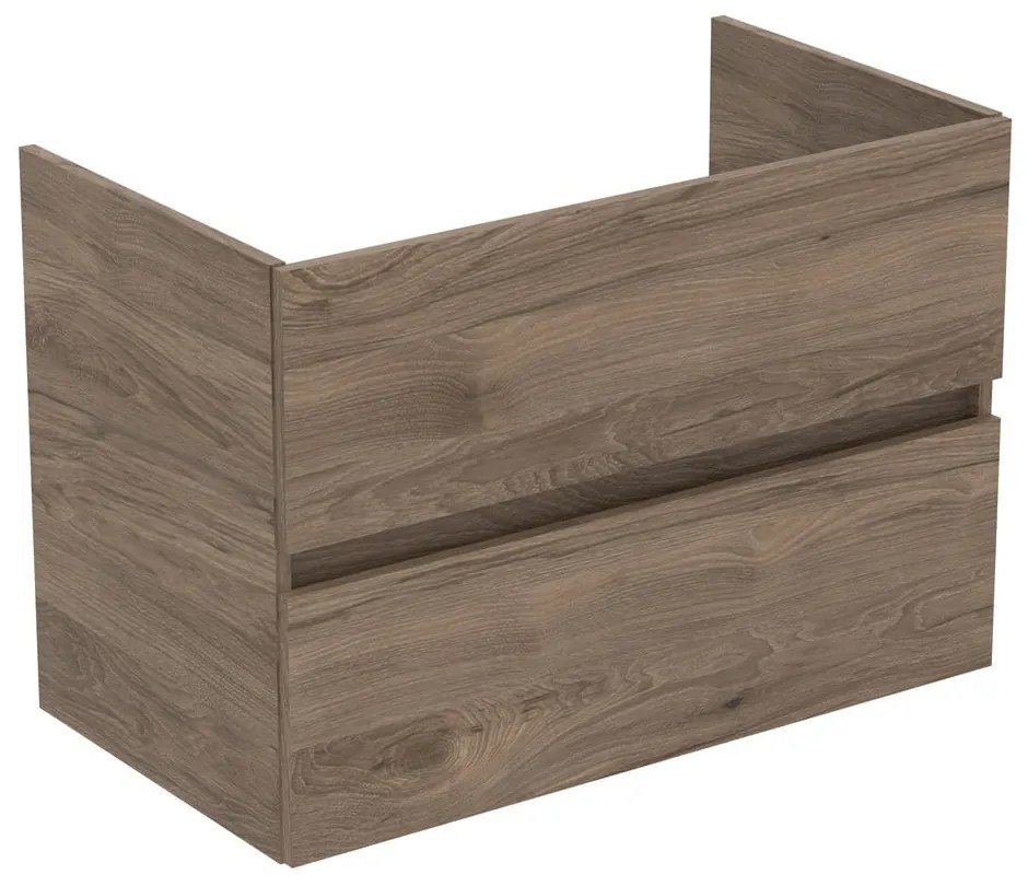 Dulap sub chiuvetă în culoare naturală suspendat cu aspect de lemn de nuc 80x55 cm Eurovit+ – Ideal Standard