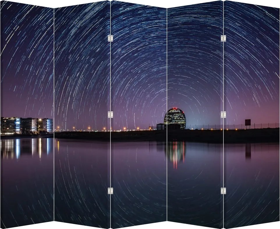 Paravan - Cerul nocturn și stele (210x170 cm)