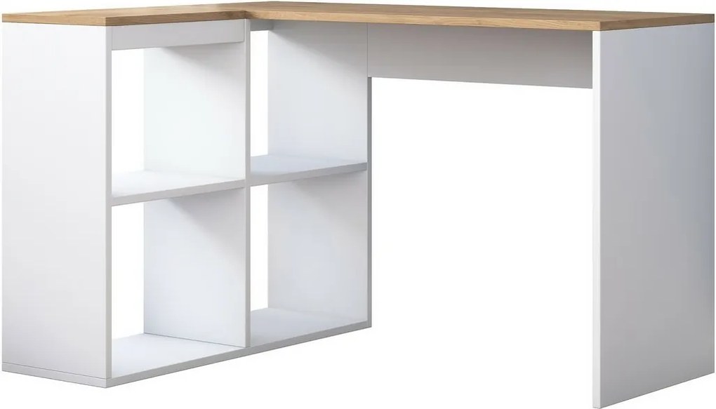 Birou Haril Oak and White