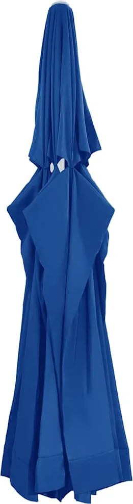 vidaXL Pânză de schimb umbrelă de soare grădină albastru azuriu 610 cm