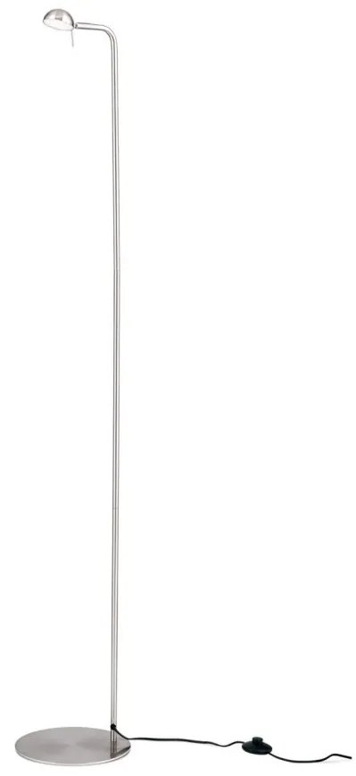 Lampadar LED cu spot ajustabil STUDENT crom satin