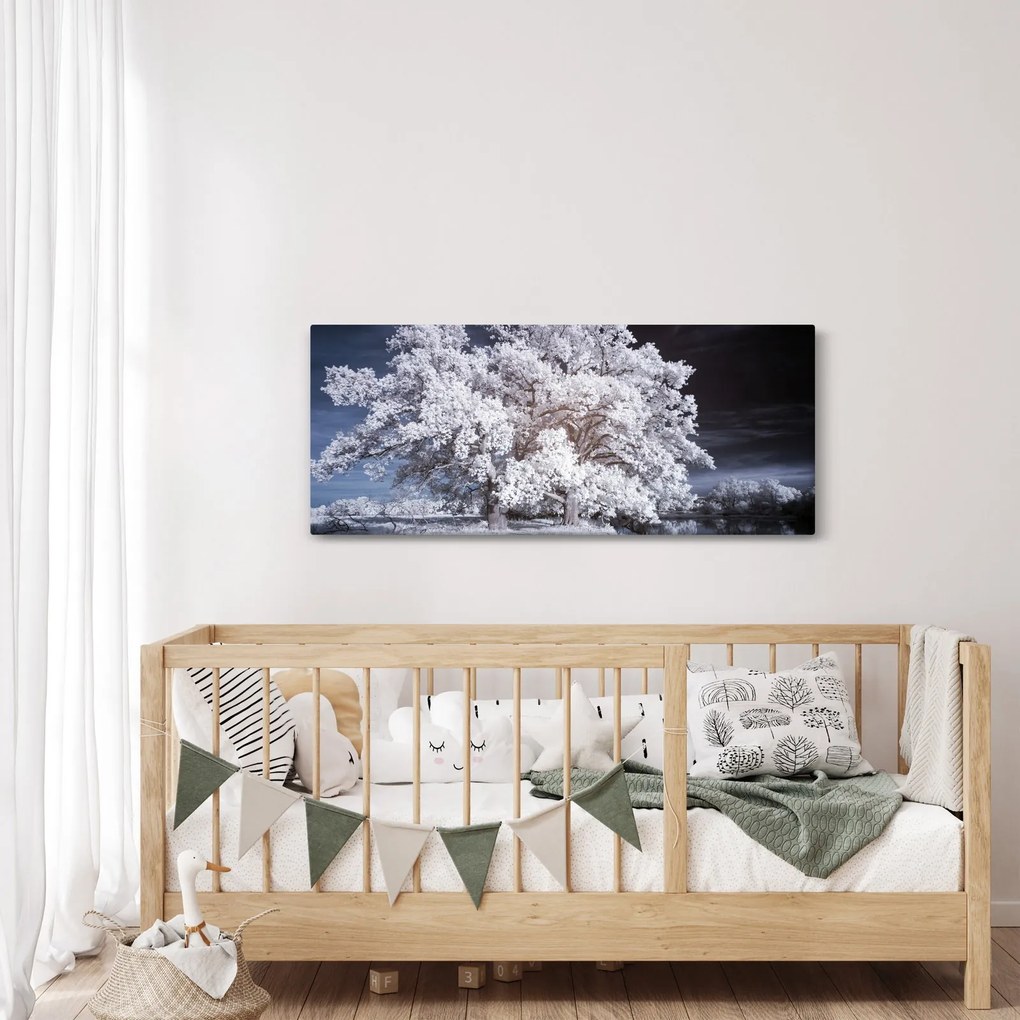Tablou - Albă ca Zăpada Copac (120x50 cm)