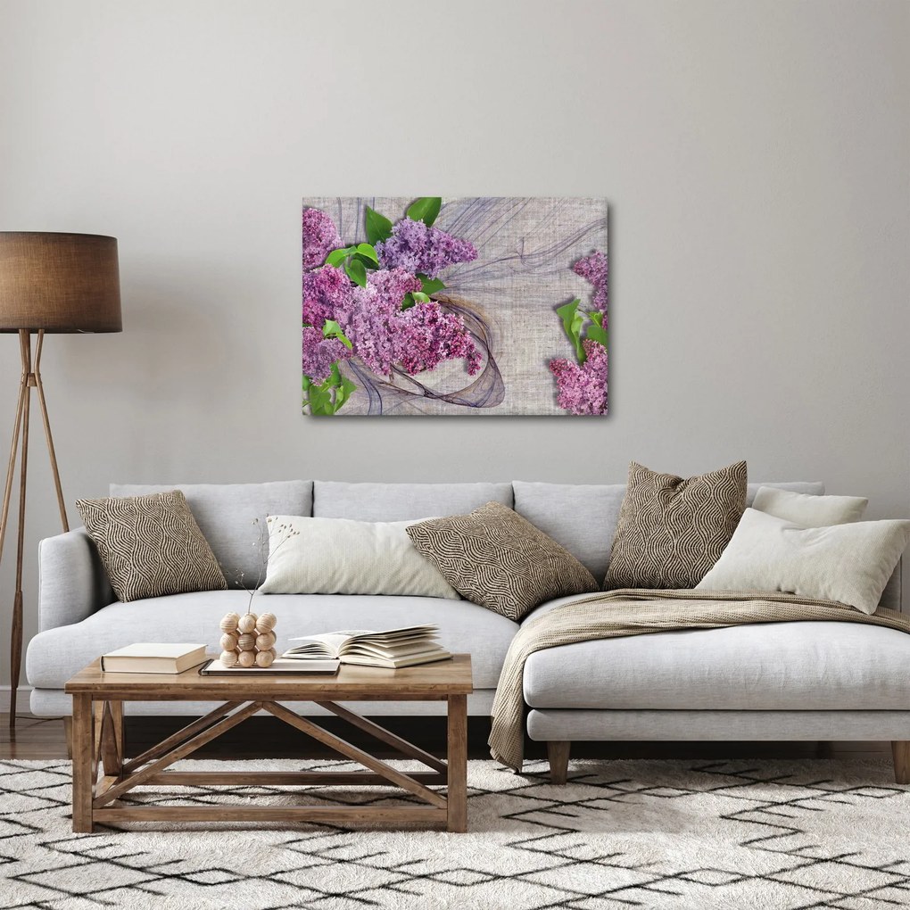 Tablou - Flori de liliac (70x50 cm)