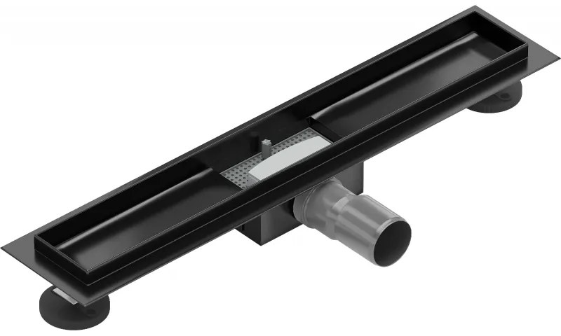 Mexen Flat corp scurgere duș liniar 60 cm, Neagră - 1715060