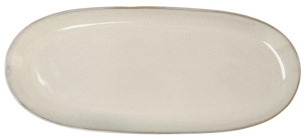 Platou pentru servire bidasoa ikonic alb ceramică (36 x 16 cm) (pack 2x)