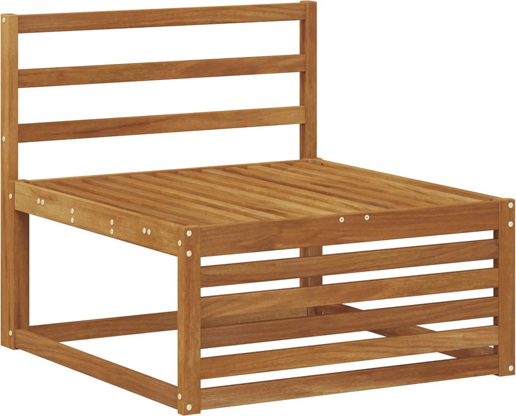 vidaXL Canapea Medie pentru Exterior Lemn Solid de Acacia natural