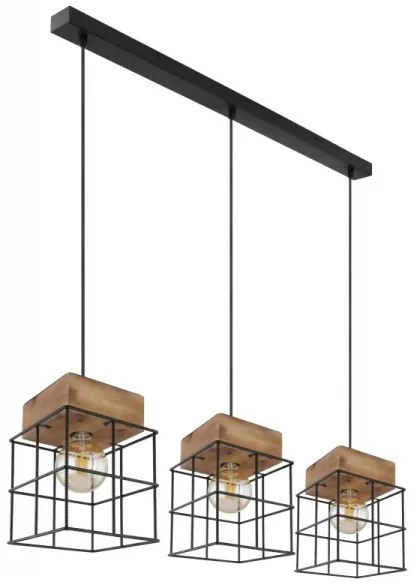 Lustră pe cablu MERRIL 3xE27/60W/230V Globo 15530-3H