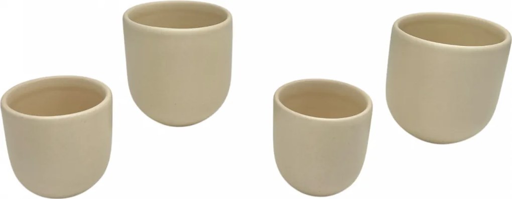 Set 2 Pahare Cafea Novum Margo Vanilie (1 pahar 80ml, 1 pahar 250ml)