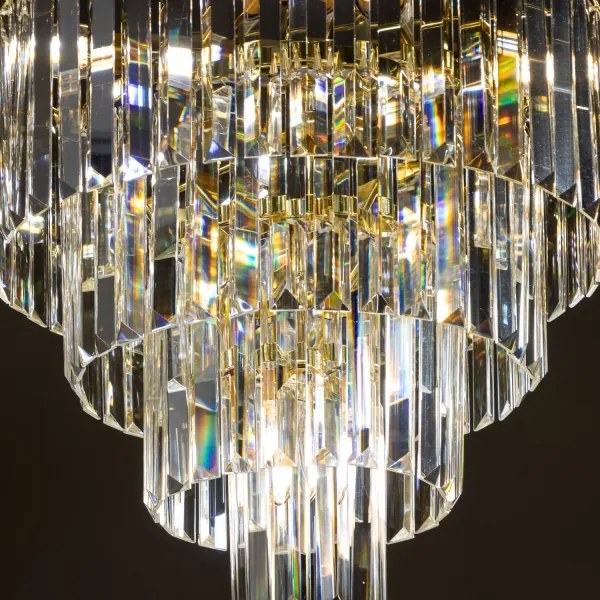 Lustră de cristal pe lanț Brilagi MOZART 5xE14/40W/230V auriu