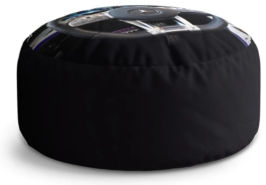 Taburet Circle AMG interior, negru