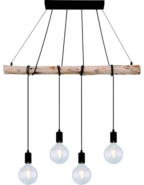 Lustră pe cablu Globo 15439-4 AUSTON 4xE27/60W/230V