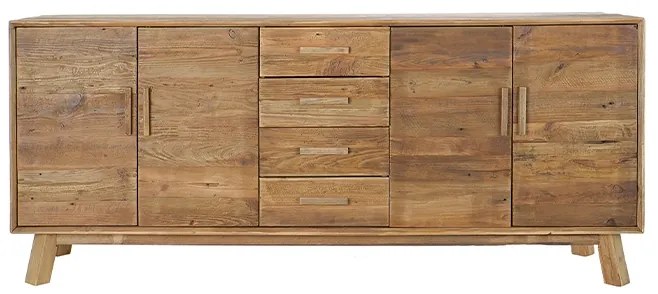 Comoda Nordic din lemn reciclat natur 200x48x85 cm