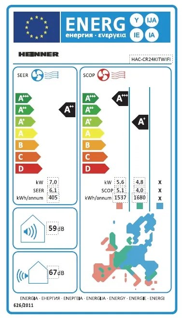 AER CONDITIONAT HEINNER HAC-CR24KITWIFI