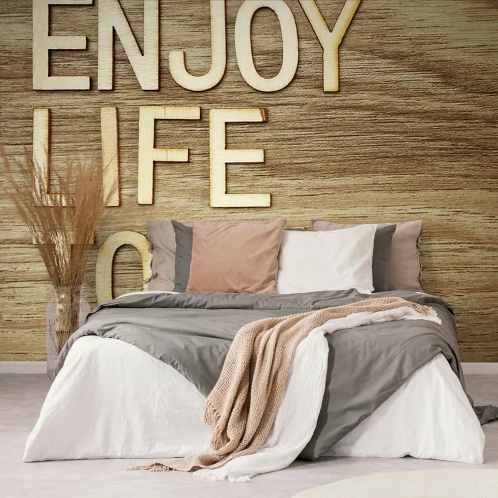 Tapet autoadeziv cu citat - Enjoy life today