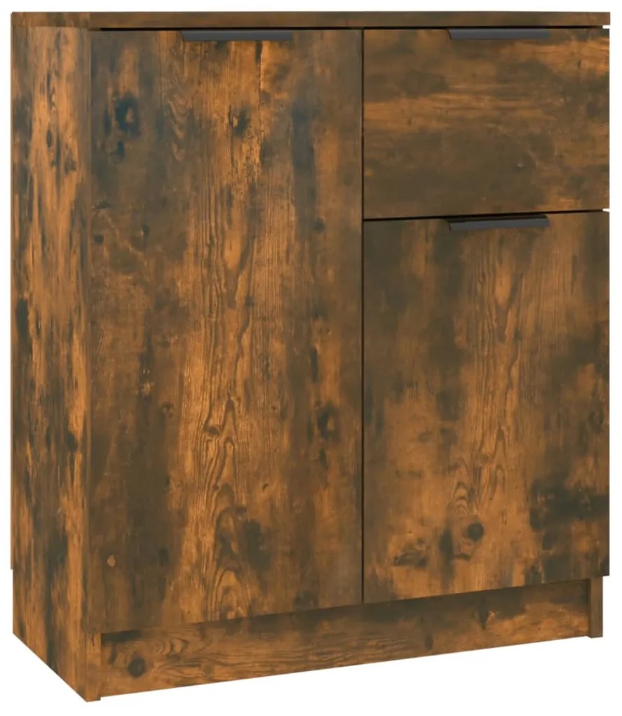 816997 vidaXL Servantă, stejar fumuriu, 60x30x70 cm, lemn prelucrat