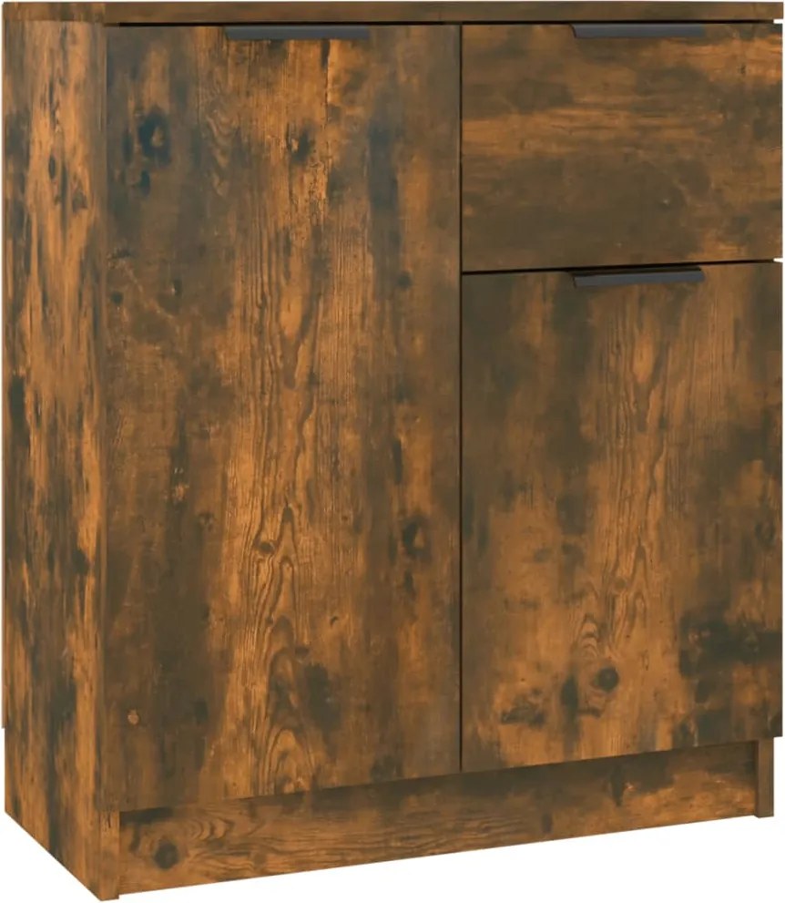 vidaXL Servantă, stejar fumuriu, 60x30x70 cm, lemn prelucrat